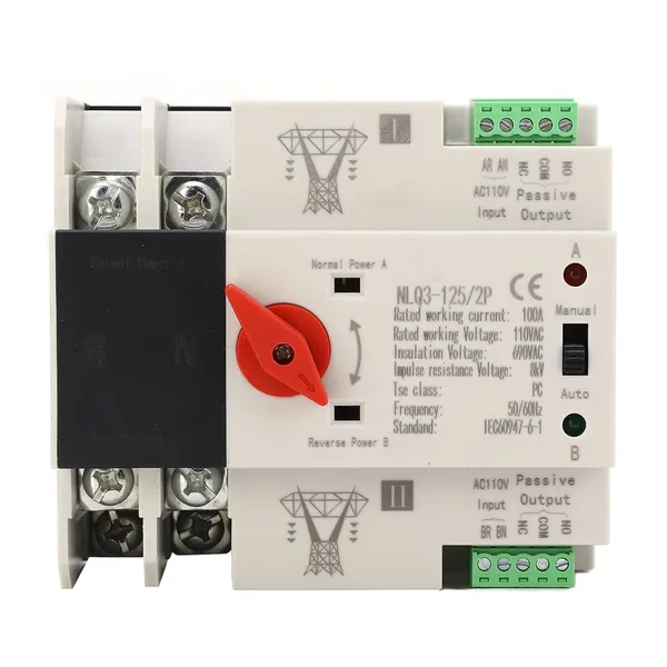 Conmutador AC110V 100A NLQ3-125/2P